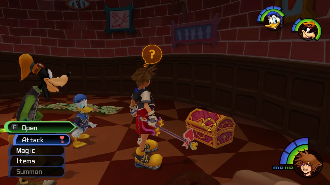 Wonderland Rabbit Hole Defeat Heartless 1 Chest